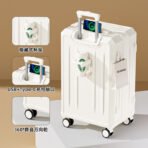 2026 new style luggage trolley case female 20-inch 24 small boarding travel password leather case male sturdy and durable - 图片 7