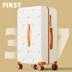 Large-capacity luggage for women, 2026 new style, 24-inch/26-inch travel trolley case, password-protected leather luggage, men's 37-inch extension