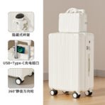 20-inch boarding suitcase, small trolley, travel password leather suitcase, 2026 new style, sturdy and durable, for men - 图片 2