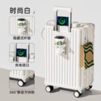 2026 new style luggage trolley case for women 20-inch 24-inch small boarding travel password leather case for men sturdy and durable - 图片 7