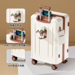 2026 new style luggage trolley case female 20-inch 24 small boarding travel password leather case male sturdy and durable - 图片 5