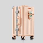 2026 new style luggage trolley case female 20-inch 24 small boarding travel password leather case male sturdy and durable - 图片 2