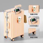 2026 new style luggage, 20-inch small size, suitable for boarding, travel password, trolley leather case, suitable for both men and women, sturdy and durable - 图片 8