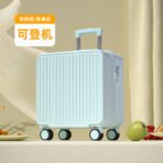 Children's luggage, 24-inch, 2026 new style, small, sit-on, boarding, travel, trolley, password, leather case, for both boys and girls - 图片 4
