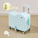 Children's luggage, 24-inch, 2026 new style, small, sit-on, boarding, travel, trolley, password, leather case, for both boys and girls - 图片 4
