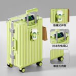 2026 new style luggage, 20-inch small size, suitable for boarding, travel password, trolley leather case, suitable for both men and women, sturdy and durable - 图片 7