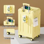 2026 new style luggage trolley case female 20-inch 24 small boarding travel password leather case male sturdy and durable