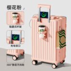 2026 new style luggage trolley case for women 20-inch 24-inch small boarding travel password leather case for men sturdy and durable - 图片 5