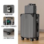 20-inch boarding suitcase, small trolley, travel password leather suitcase, 2026 new style, sturdy and durable, for men - 图片 4