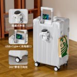 2026 new style luggage trolley case female 20-inch 24 small boarding travel password leather case male sturdy and durable