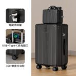 20-inch boarding suitcase, small trolley, travel password leather suitcase, 2026 new style, sturdy and durable, for men - 图片 5