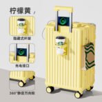 2026 new style luggage trolley case for women 20-inch 24-inch small boarding travel password leather case for men sturdy and durable - 图片 4