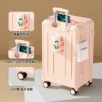 2026 new style luggage trolley case female 20-inch 24 small boarding travel password leather case male sturdy and durable - 图片 4