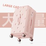 2026 new style luggage for women, 20-inch small boarding travel trolley case with password, leather luggage for men, sturdy and durable, thickened - 图片 3