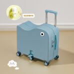 Children's luggage, 24-inch, 2026 new style, small, sit-on, boarding, travel, trolley, password, leather case, for both boys and girls - 图片 2