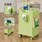 Trolley case with a 24-inch capacity, suitable for both men and women, students, and travelers. It features a password lock, durable construction, and added thickness for extra strength - 图片 2
