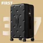 Large-capacity luggage for women, 2026 new style, 24-inch/26-inch travel trolley case, password-protected leather luggage, men's 37-inch extension - 图片 2