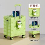 20-inch small aluminum-framed travel suitcase with wheels and password lock, suitable for both men and women, with 18-inch silent universal wheels - 图片 2