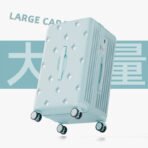 2026 new style luggage for women, 20-inch small boarding travel trolley case with password, leather luggage for men, sturdy and durable, thickened - 图片 2