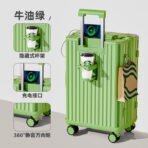 2026 new style luggage trolley case for women 20-inch 24-inch small boarding travel password leather case for men sturdy and durable - 图片 2