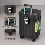 2026 new style luggage trolley case female 24-inch large capacity travel password boarding leather case mother and daughter sturdy and durable - 图片 3