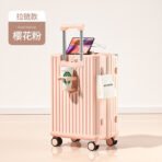 2026 new style luggage trolley case female 24-inch large capacity travel password boarding leather case male sturdy and durable - 图片 3