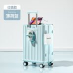 2026 new style luggage trolley case female 24-inch large capacity travel password boarding leather case male sturdy and durable